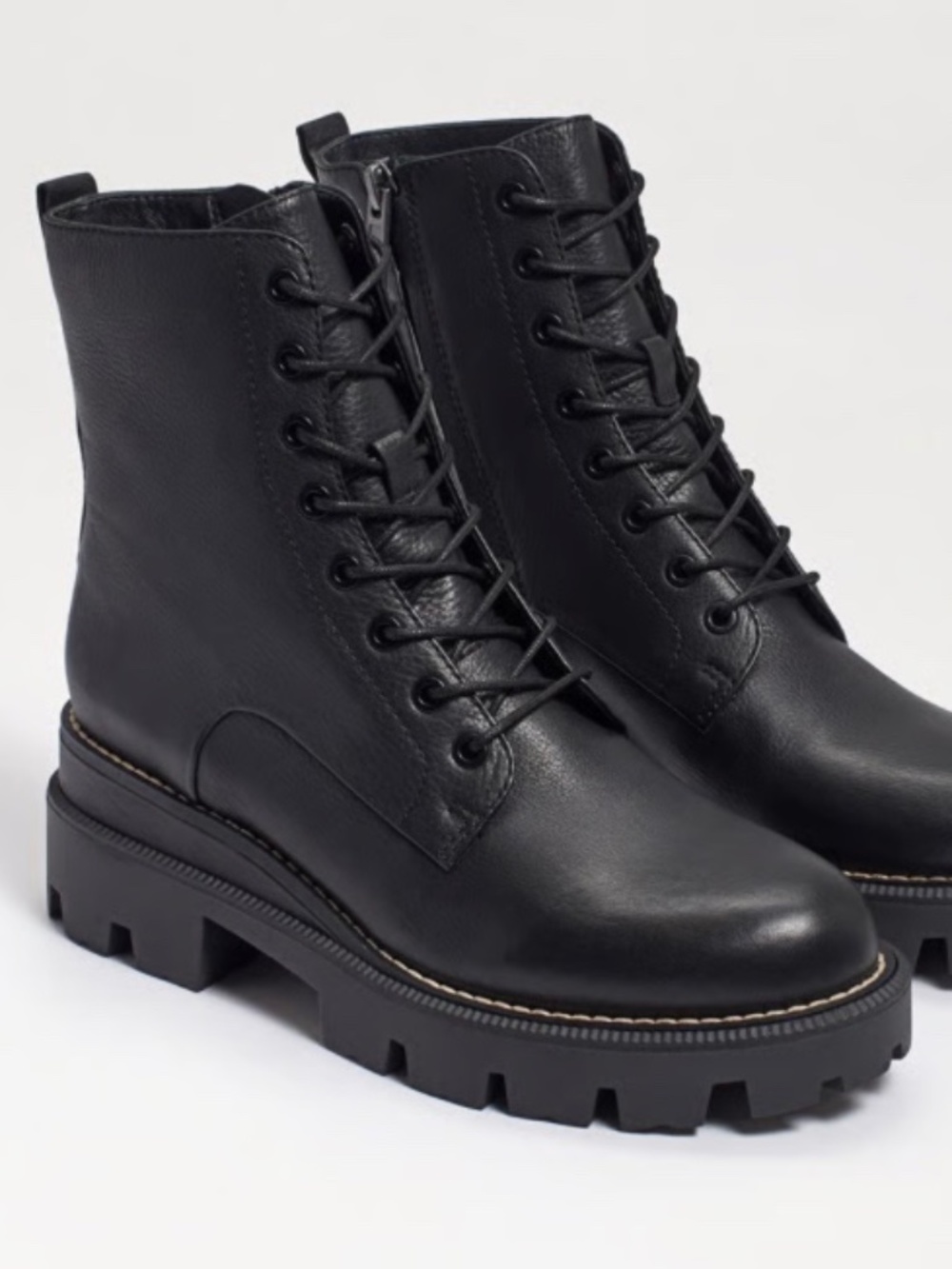 Sam Edelman┆9.5 US┆Garret Platform Combat Boot┆Black┆347